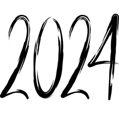 2024 black lettering with transparent background 