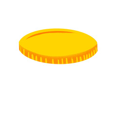 The gold coin drawing png image for Business or casino concept