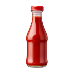 Ketchup bottle isolated on transparent background