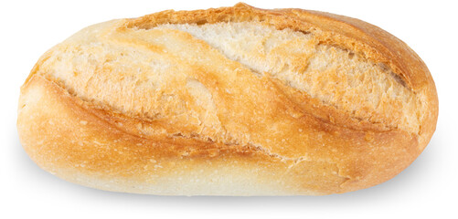 Whole white loaf of bread isolated png
