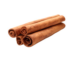 Cinnamon stick isolated on transparent background