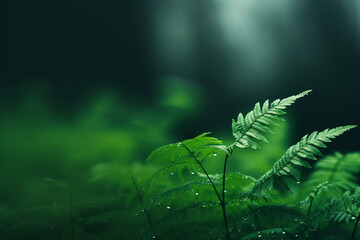 Modern minimalistic green nature photography