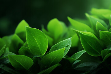 Modern minimalistic green nature photography