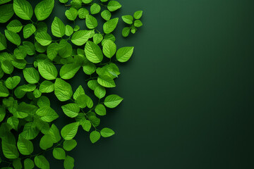 Modern minimalistic green nature photography - obrazy, fototapety, plakaty