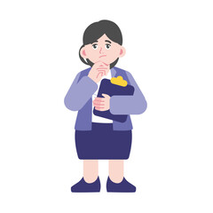 vector set of poses with purple clothes dress