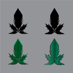 set of leaves, Red Stoned Eyes Medical Cannabis Use T-shirt Design Illustration in Cartoon Graffiti Style.