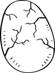 cute cartoon egg illustration.