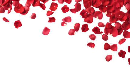 red rose petals 