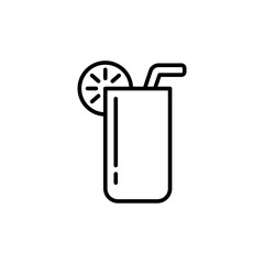 Lemonade juice icons, drink minimalist vector illustration ,simple transparent graphic element .Isolated on white background
