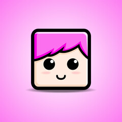 head square avatar  cute character