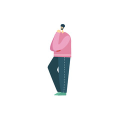 set of poses of people with profession jobs job