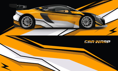 vector car wrap colorful design