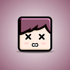 head square avatar  cute character