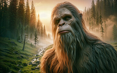 The Wild and Mysterious bigfoot : A Close-Up Portrait of a Legendary Creature.