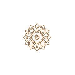 mandala set with brown circles mandala