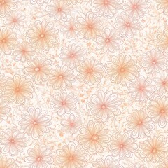 Abstract seamless pattern. Exotic flowers. AI generated