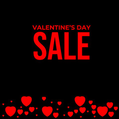 Fototapeta na wymiar Valentine's Day holidays square templates. Special offer template design. suit for social media banners and website, online shopping, sale ads, greeting cards, marketing material, covers, posters.