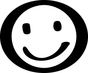 Fototapeta premium Doodle illustration svg smile emoji style hand drawn 
