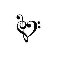Music notes musical design element isolated vector illustration