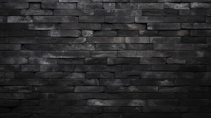 Black brick wall background