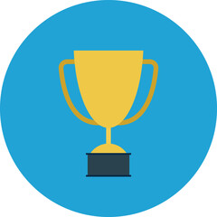 gold trophy cup. sports icon vector, sports icon png, sports symbols. athletics, fun, game, exercise, play, physical activity, basketball and pong racket vector icon design.