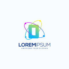 Modern Letter O Orbit Logo Design Vector Image