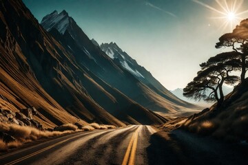 road in mountains