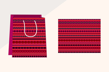 Zen Chic: Gift Elegance in a Zentangle Patterned Paper Bag