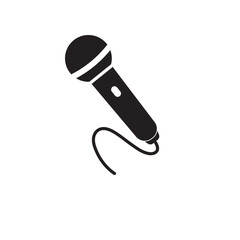 Microphone icon. Microphone vector on white background. Microphone image. Broadcast sign. Vector illustration.