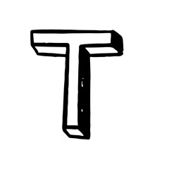 Ink alphabet hand drawn svg lettering
