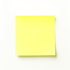 Yellow sticky note on isolate transparency background, PNG - obrazy, fototapety, plakaty