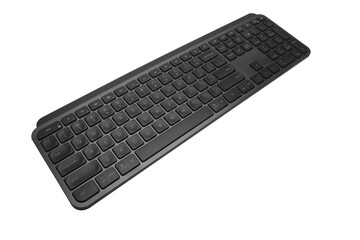 Modern computer keyboard on transparent background png