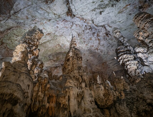 The cave Postojna Cave in Slovenia