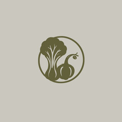 Vegetables Logo EPS Format Very Cool Design