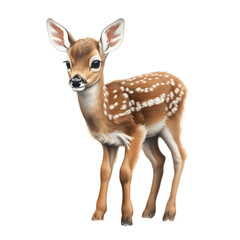 Adorable Baby Deer in PNG Format for Versatile Creative Use