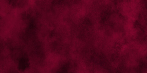 Dark saturated burgundy watercolor background with torn strokes and uneven spots. Trend color texture.stylist red grunge old wall concrete texture background with smoke.