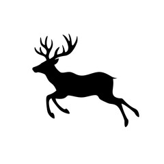 Transparent Deer Illustration, line art, silhouette