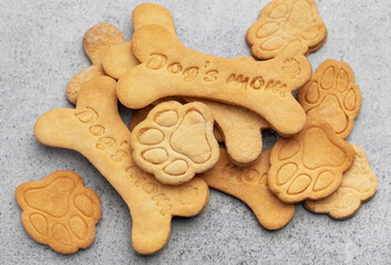Homemade dog biscuits