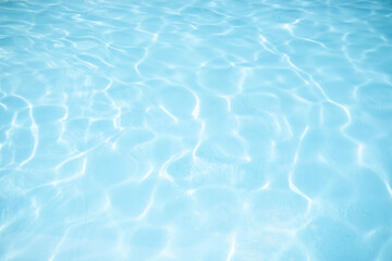 surface of blue swimming pool, background of water in swimming pool.