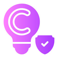 intellectual property law gradient icon