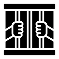 prison glyph icon