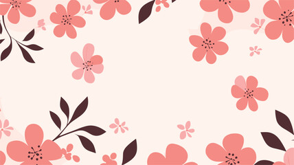 elegant timeless banner wallpaper design with floral patterns. Vector illustration 