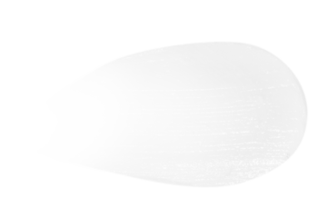 A smear of white cream on a blank background.