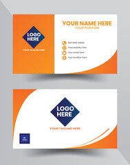 Creative and Clean Double-sided Business Card Template design . Flat Design Vector Illustration. Stationery and template vector Design