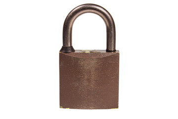 Brown old castle on empty background