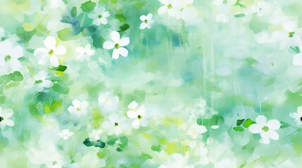 Watercolor realistic blurred spring background