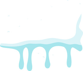 Big Winter sale banner set. Blue banner with snow cap on winter background with snow and snowflakes. Winter Offer, Big Sale, Shop Now. Vector illustration.