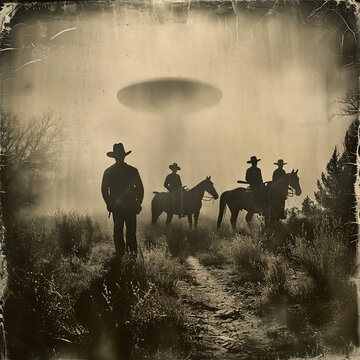 Vintage Foto - UFO, Beweis