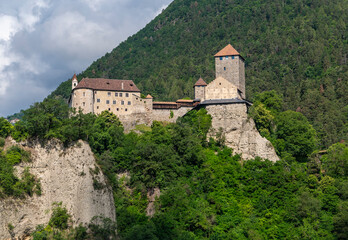 Fototapeta na wymiar Tyrol Castle in South Tyrol. The Castle is home to the South Tyrolean Museum of Culture and Provincial History. Trentino Alto Adige,northern Italy