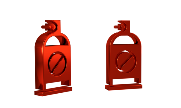 Red Spray against insects icon isolated on transparent background.